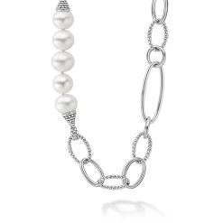 Cheap Caviar Pearl Link Necklace Chains