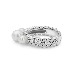 Flash Sale Caviar Pearl Ring Silver
