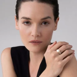 Online Caviar Pearl Statement Ring Pearl