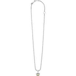 Clearance Caviar Pyramid Pendant Necklace Two-Tone