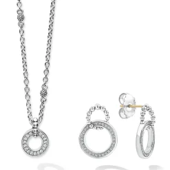New Caviar Spark Diamond Earrings And Necklace Gift Set Diamonds