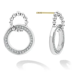 Discount Caviar Spark Diamond Earrings And Necklace Gift Set Two-Tone