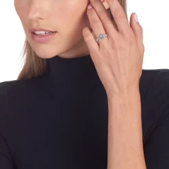 New Caviar Square Diamond Ring Diamonds