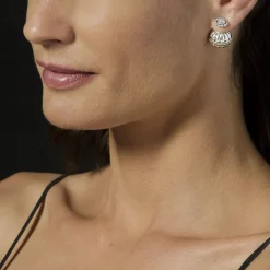 Sale Caviar Square Diamond Stud Earrings Diamonds