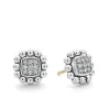 Sale Caviar Square Diamond Stud Earrings Caviar Earrings