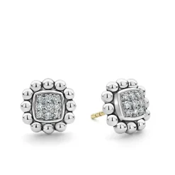 Sale Caviar Square Diamond Stud Earrings Caviar Earrings