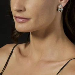 Sale Caviar Square Diamond Stud Earrings Caviar Earrings