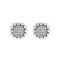 Sale Caviar Square Diamond Stud Earrings Caviar Earrings