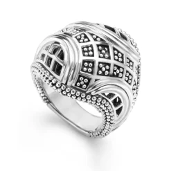 Clearance Caviar Statement Ring Silver