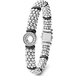 Best Ceramic And Diamond Circle Bracelet | 9Mm Diamonds