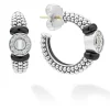 Discount Ceramic And Diamond Circle Hoop Earrings Diamonds