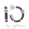 Outlet Ceramic And Diamond Hoop Earrings Diamonds