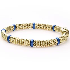 Sale Ceramic And 18K Gold Caviar Bracelet | 6Mm Gold