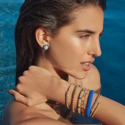 Sale Ceramic And 18K Gold Caviar Bracelet | 6Mm Gold