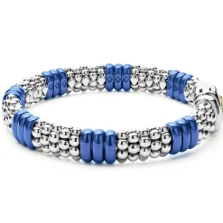 New Ceramic Caviar Beaded Bracelet | 9Mm Two-Tone