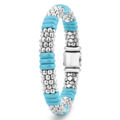 Best Ceramic Caviar Beaded Bracelet | 9Mm Silver