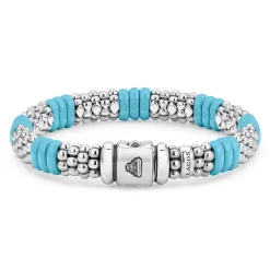 Best Ceramic Caviar Beaded Bracelet | 9Mm Silver