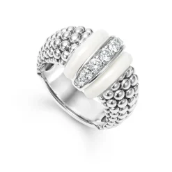 Store Ceramic Caviar Diamond Ring Diamonds