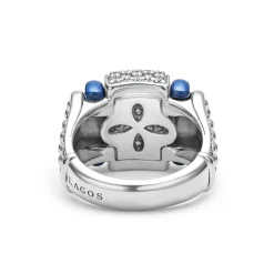 Shop Ceramic Caviar Diamond Statement Ring Diamonds