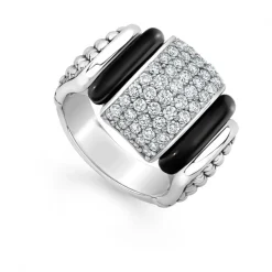 Online Ceramic Caviar Diamond Statement Ring Diamonds