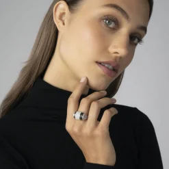 Online Ceramic Caviar Diamond Statement Ring Diamonds