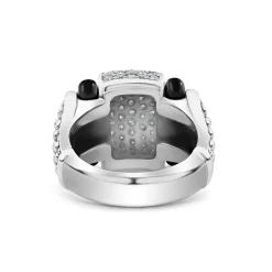 Online Ceramic Caviar Diamond Statement Ring Diamonds