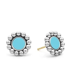 Shop Ceramic Circle Stud Earrings Silver