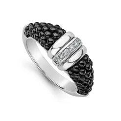 Cheap Ceramic Diamond Stacking Ring Caviar Rings