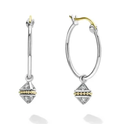 Fashion Charm Diamond Hoop Earrings Diamonds