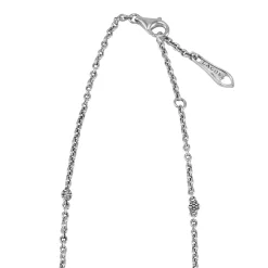 Online Childs First Caviar Bow Necklace Silver