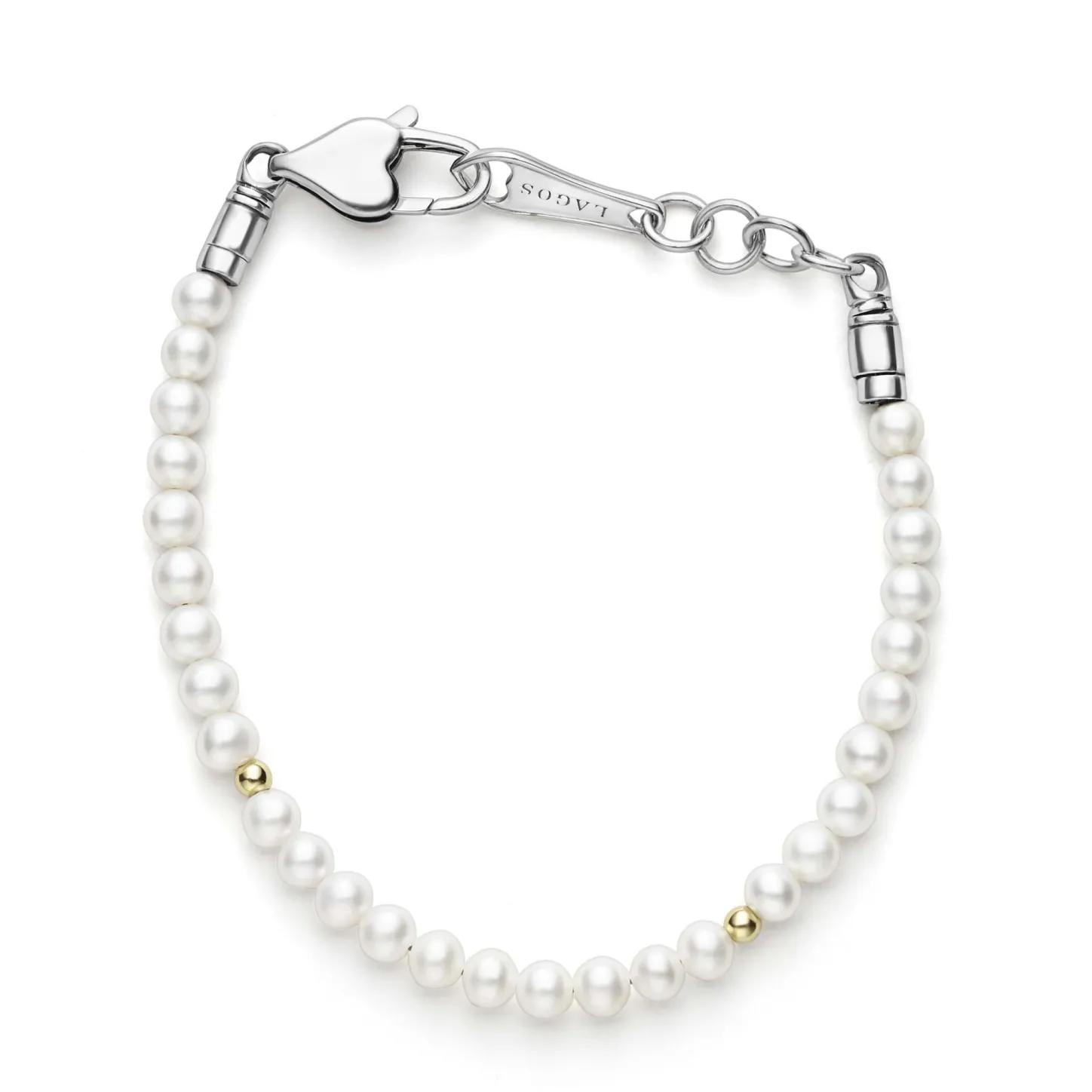 Flash Sale Childs First Gold Station Pearl Bracelet Two-Tone