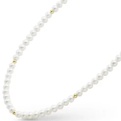 Cheap Childs First Gold Station Pearl Necklace Two-Tone