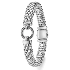 Discount Circle Caviar Bracelet | 9Mm Silver