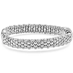 Discount Circle Caviar Bracelet | 9Mm Silver