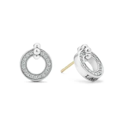 Discount Circle Diamond Stud Earrings Stud Earrings