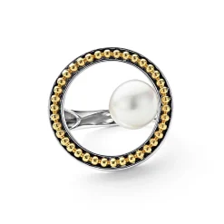 Store Circle Pearl Statement Ring Pearl