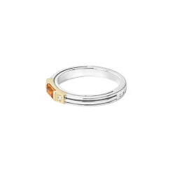 Clearance Citrine And Diamond Stacking Ring Stacking Rings