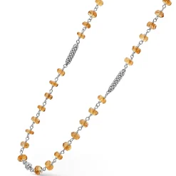 Best Citrine Beaded Necklace Silver