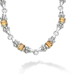 New Citrine Caviar Beaded Necklace Gemstones