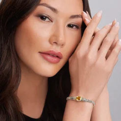 Fashion Citrine Caviar Bracelet | 6Mm Gemstones