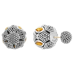 Cheap Citrine Earring Backs Silver