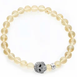 Cheap Citrine Skull Bracelet Gemstones