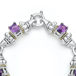 Online Classic Amethyst Bracelet Two-Tone