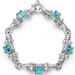 Discount Classic Swiss Blue Topaz Bracelet Gemstones