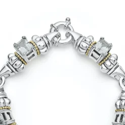 Clearance Classic White Topaz Bracelet Two-Tone