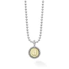 Cheap D Initial Charm Necklace Two-Tone