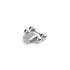 Store Diamond And Sterling Silver Link Silver