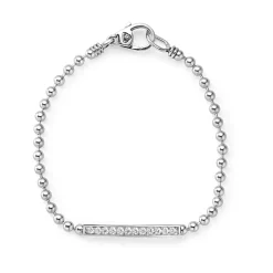 Flash Sale Diamond Beaded Bracelet Silver