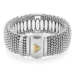 Sale Diamond Caviar Bracelet | 23Mm Two-Tone