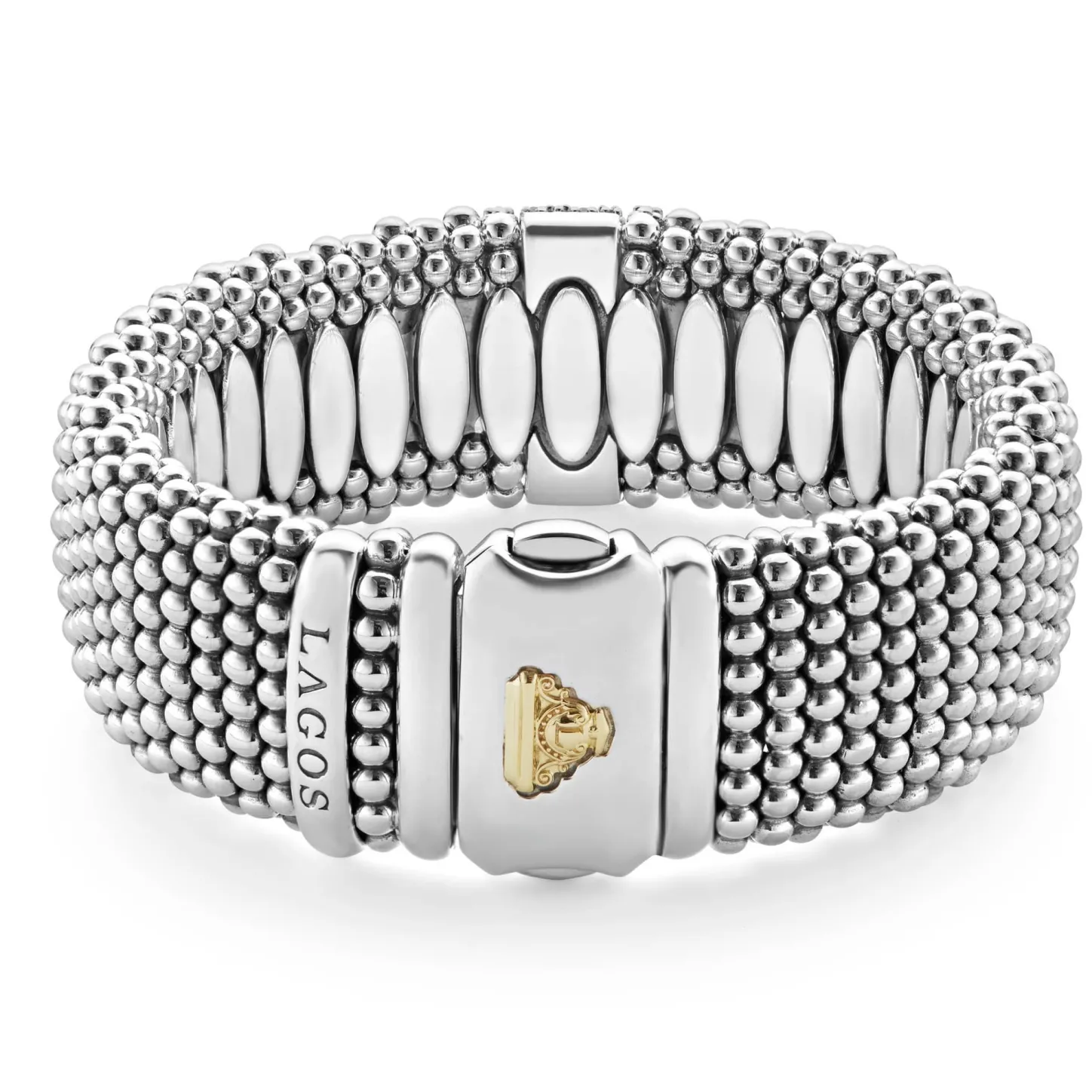 Sale Diamond Caviar Bracelet | 23Mm Two-Tone